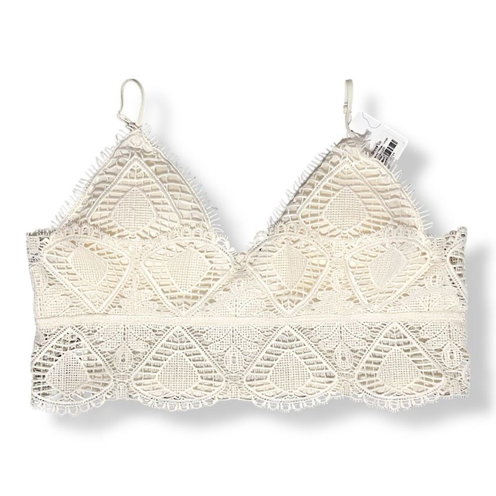 Anemone Maya Cream Lace Bralette |   Women’s L